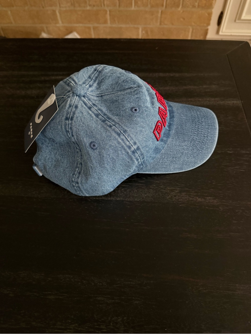 Denim Baseball Hat- Parke x Target Medium Wash OS fits most - Picture 2 of 6